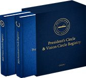 Your name inscribed in the President’s Circle or Vision Circle Registry