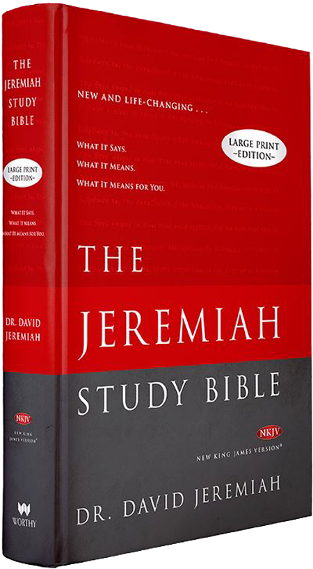 Jeremiah Study Bible - Large Print Hardcover (NKJV)
